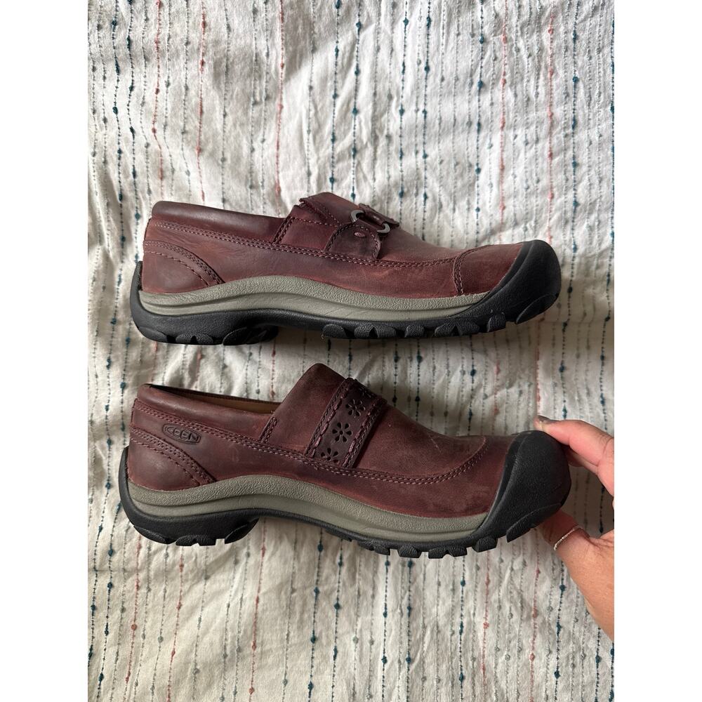 Women's Kaci II WP Insulated Casual Slip-On Leather Shoe Maroon Purple EUC - Picture 4 of 8